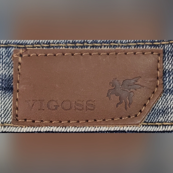 Vigoss Capri Jeans Womens Size 9/10 30 Blue Denim Distressed Style EC215 NWT - Picture 13 of 13